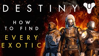 Destiny - How to find all the Exotic Weapons