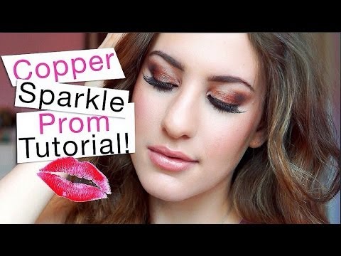 Copper Sparkle Prom Makeup Tutorial ♡ - UCzqyss12CyV4jZtrhpksF4Q