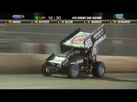 Highlights from the Kevin Gobrecht Classic main event at BAPS Motor Speedway on October 26th - dirt track racing video image