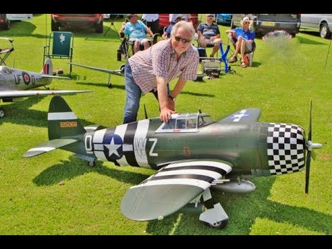 AWESOME MOKI SOUND - TWO GIANT SCALE RC P-47 THUNDERBOLTS - TREVOR & NIGEL - 2018 - UCMQ5IpqQ9PoRKKJI2HkUxEw