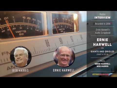 Ernie Harwell - 1950s Giants and Orioles - Radio Interview  Part 4 of 8 video clip