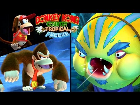 Donkey Kong Country Tropical Freeze ALL BOSSES (Wii U) - UChnz1eAo9SfuDfqFZt1KFtA