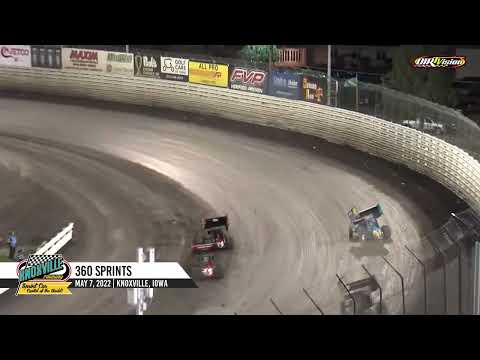 Knoxville Raceway 360 Highlights / May 7, 2022 - dirt track racing video image