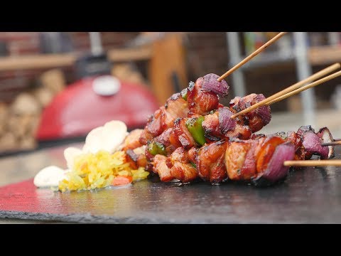 Delicious Bacon Satay Kabobs Recipe - Saté Ajam Recipe - UC_kARM8MBLDBxZQuZeYYQdQ