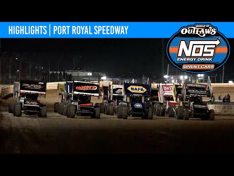 World of Outlaws NOS Energy Drink Sprint Cars Port Royal Speedway, October 8, 2022 | HIGHLIGHTS - dirt track racing video image