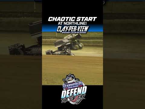 Opening Lap Chaotic Start  #dirttrackracing - dirt track racing video image