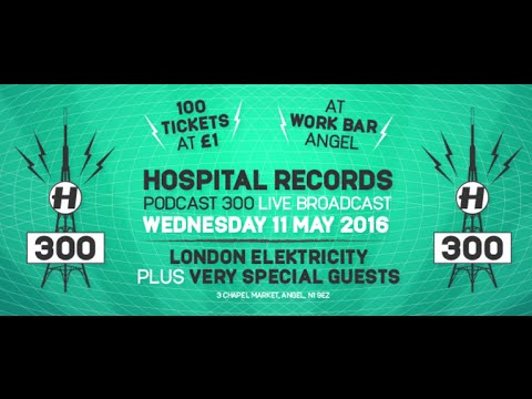 Hospital Records Podcast 300 - Live with London Elektricity - UCw49uOTAJjGUdoAeUcp7tOg