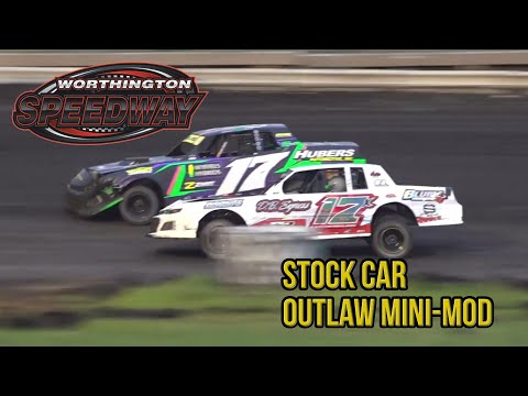 Stock Car &amp; Outlaw Mini-Mod | Worthington Speedway | 6-4-2022 - dirt track racing video image