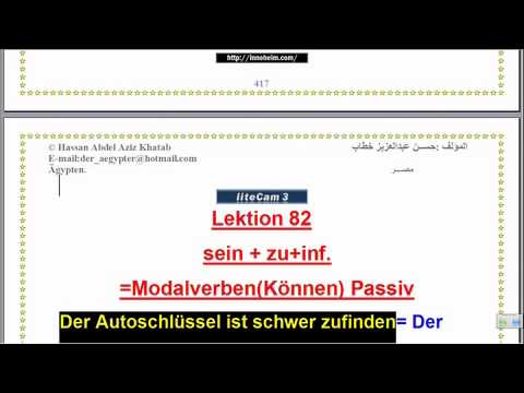 Lektion83"sein+zu+inf."