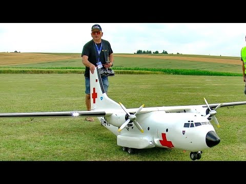 HUGE RC TRANSALL C-160 SCALE MODEL AIRPLANE FLIGHT DEMONSTRATION - UCH6AYUbtonG7OTskda1_slQ