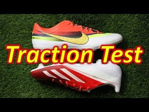 Nike CR7 Mercurial Vapor 9 VS Adidas Messi F50 adizero miCoach 2 - Traction Test - UCUU3lMXc6iDrQw4eZen8COQ