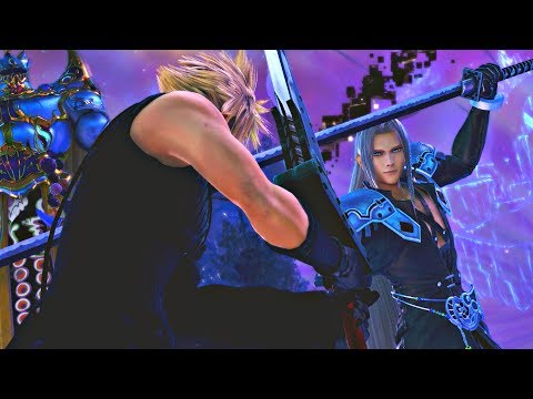 Dissidia FF NT - Cloud vs Sephiroth Cutscene & Fight (English) PS4 Pro - UCfVhjM2_XVvO5eGbOK-MO0A