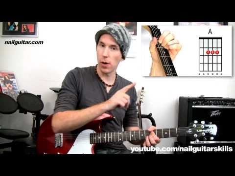 'Give A Little More' Maroon 5 - Guitar Lesson - Learn How To Play Funky Electric Chords Tutorial