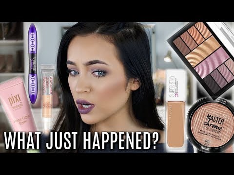SO MUCH NEW DRUGSTORE MAKEUP! FIRST IMPRESSIONS W/PURPLE TONES | Stephanie Ledda