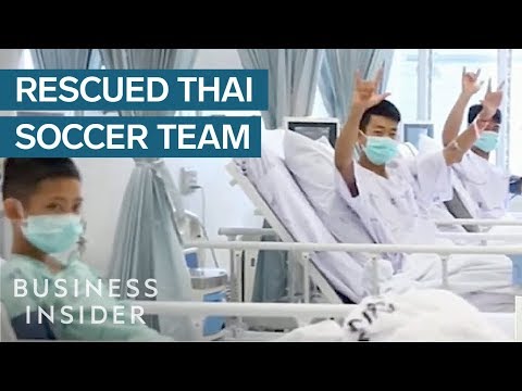 First Video Of Thai Soccer Team Since Their Rescue - UCcyq283he07B7_KUX07mmtA