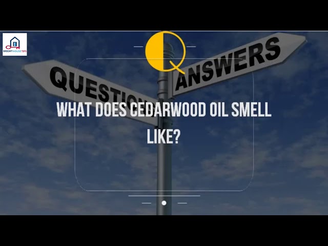 What Does Cedarwood Smell Like?