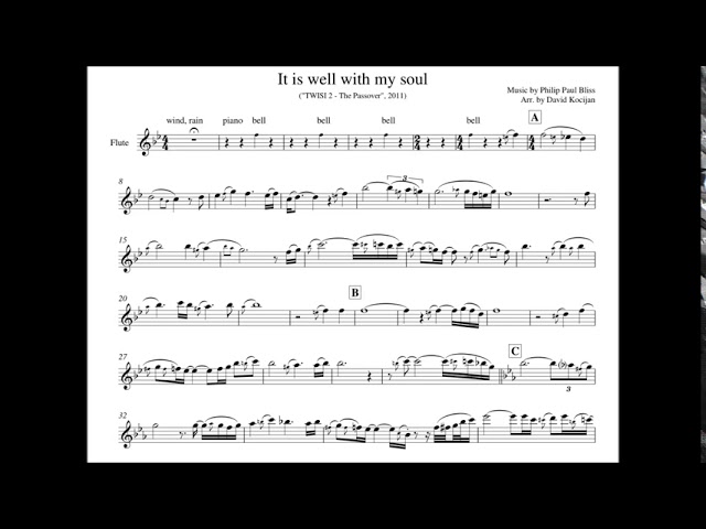 It Is Well With My Soul – Flute Sheet Music