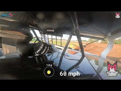 #00 Cason Harris - USRA B-Mod - 7-14-2024 Monett Motor Speedway - In Car Camera - dirt track racing video image