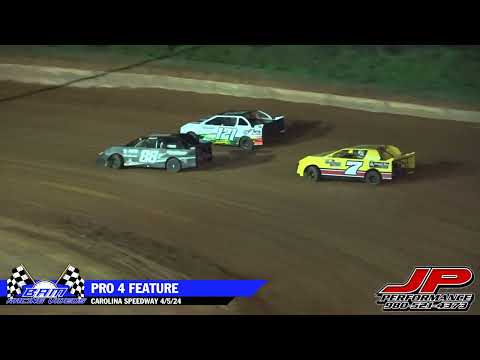 Pro 4 Feature - Carolina Speedway 4/5/24 - dirt track racing video image