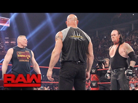 Brock Lesnar goes face-to-face with Goldberg and The Undertaker: Raw, Jan. 23, 2017 - UCJ5v_MCY6GNUBTO8-D3XoAg