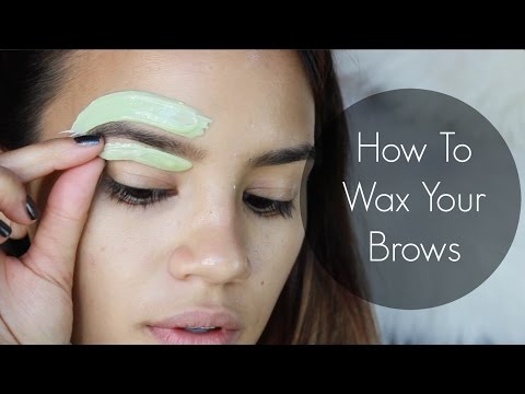 How To Wax Your Eyebrows! - UCENlpfLjMFvJ43Ix877PXHQ