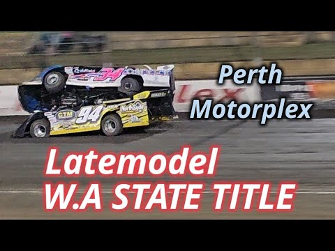 Latemodel West Australian Title. Perth Motorplex 16th March 2024 - dirt track racing video image