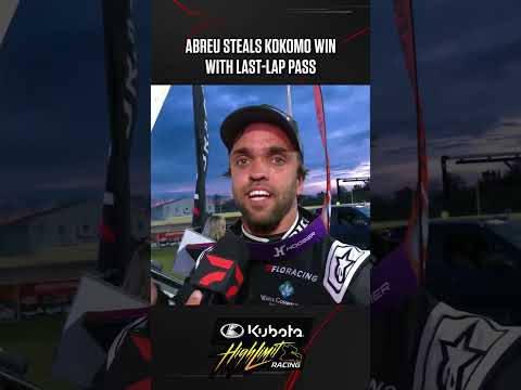 😳 Rico! Abreu stole Monday's #HighLimitRacing win on the final corner at Kokomo. - dirt track racing video image