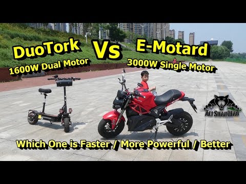 DuoTork Electric Scooter Vs Little Monster Electric Motorcycle - UCsFctXdFnbeoKpLefdEloEQ