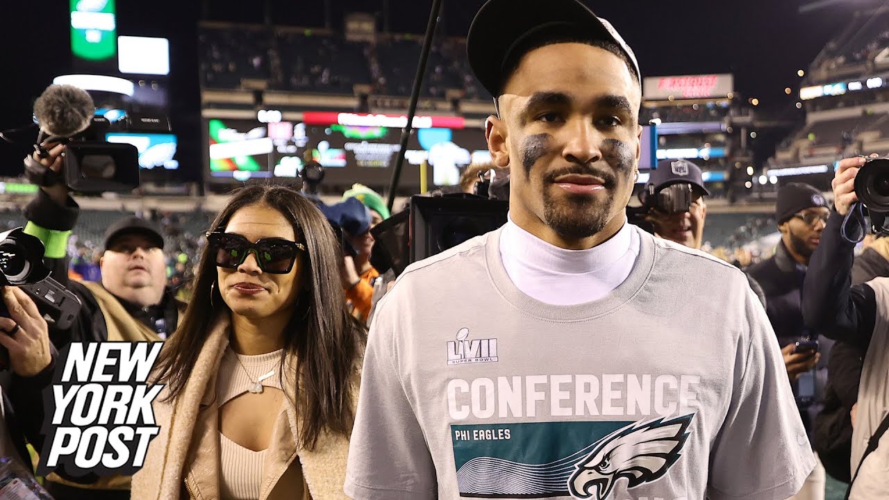 Jalen Hurts appears to make rare appearance with girlfriend at NFC Championship | New York Post