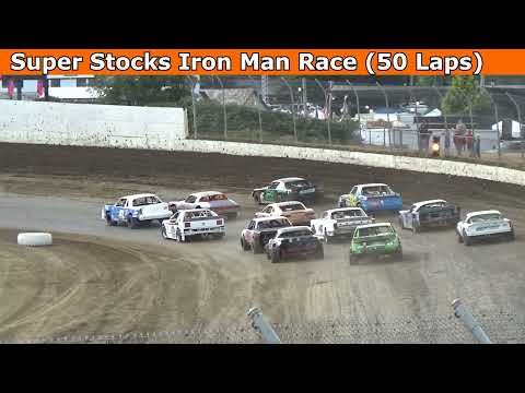 Grays Harbor Raceway, August 13, 2022, Super Stocks Iron Man Race (50 Laps) - dirt track racing video image