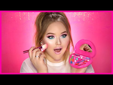 FULL FACE USING ONLY KIDS MAKEUP Challenge | NikkieTutorials - UCzTKskwIc_-a0cGvCXA848Q