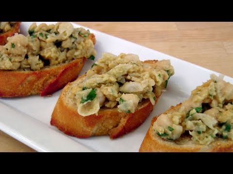 Chickpea Bruschetta - Recipe by Laura Vitale - Laura in the Kitchen Episode 149 - UCNbngWUqL2eqRw12yAwcICg