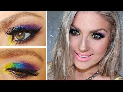 Chit Chat Rainbow Eyes! ♡ Urban Decay Electric Palette & Airbrush Foundation Routine - UCMpOz2KEfkSdd5JeIJh_fxw