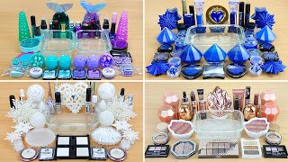 4 in 1 Video COLLECTION | MINT - PURPLE + SAPPHIRE + Rose GOLD + WHITE Slime Satisfying Slime Videos