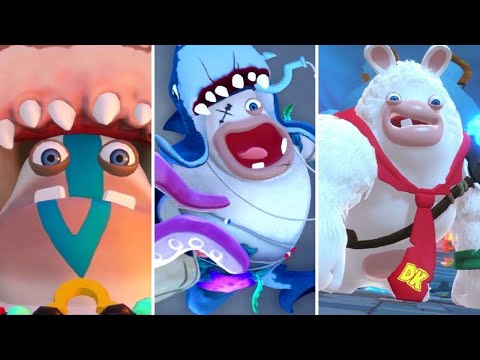 Mario + Rabbids - Donkey Kong Adventure DLC - All Bosses - UCg_j7kndWLFZEg4yCqUWPCA