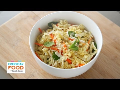 Asian-Inspired Napa Cabbage Slaw - Everyday Food with Sarah Carey - UCl0kP-Cfe-GGic7Ilnk-u_Q