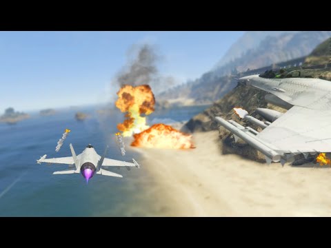INTENSE FORT ZANCUDO JET CAPTURE MISSION (GTA 5 Funny Moments) - UCfLuMSIDmeWRYpuCQL0OJ6A