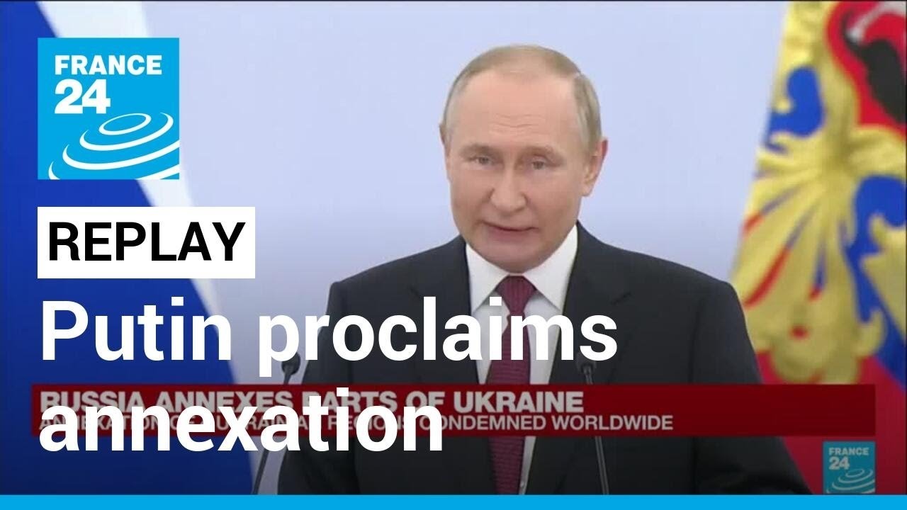 REPLAY: Putin proclaims annexation of four occupied Ukraine regions • FRANCE 24 English