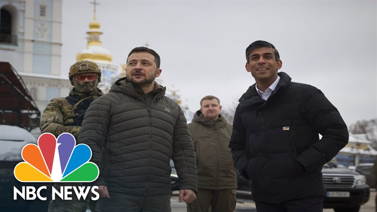British Prime Minister Rishi Sunak Makes Surprise Visit To Kyiv