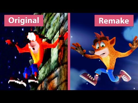 Crash Bandicoot – Original (1996) vs. N. Sane Trilogy  (2017) Remake PS4 Pro Graphics Comparison - UCy1-UfHBaFlQHDLNU9lYiyQ