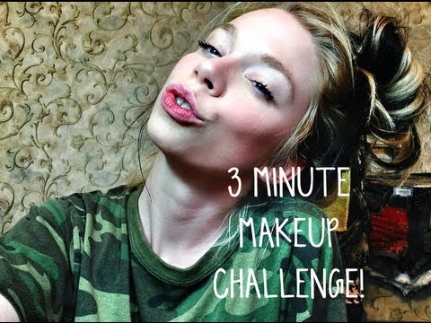 3 MINUTE MAKEUP CHALLENGE! - UCGwPbAQdGA3_88WBuGtg9tw