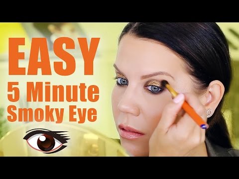 EASY FIVE MINUTE SMOKEY EYE | Makeup Tutorial - UC4qk9TtGhBKCkoWz5qGJcGg