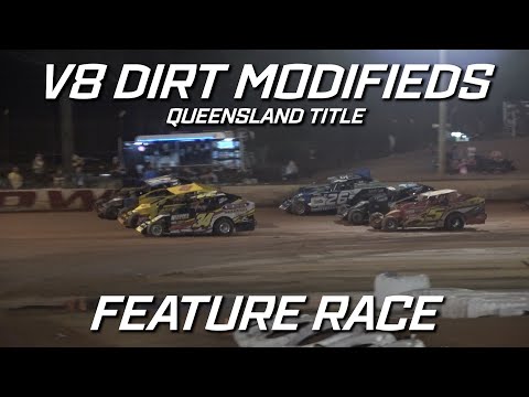 V8 Dirt Modifieds: 2021/22 Queensland Title - A-Main - Carina Speedway - 30.04.2022 - dirt track racing video image
