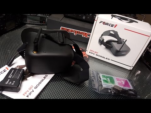 Force 1 FPV Goggles for Drone Racing Quick Review - UCNUx9bQyEI0k6CQpo4TaNAw