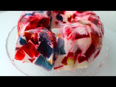 Broken Glass Jello - بروکن گلاس جیلو - ब्रोकन गिलास जेलो *COOK WITH FAIZA* - UCR9WXUxcp0bR9OWi5ersIHw