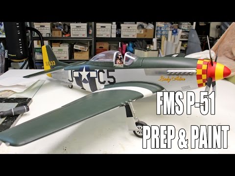 Refinish a Foam Warbird Ep3 - FMS P-51 Paint Prep & PAINT! - UC5q8ss88jxwMlHf_A-XZGlA