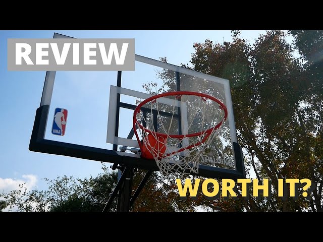 The Spalding Pro Glide 54 In Acrylic Basketball Hoop Is a