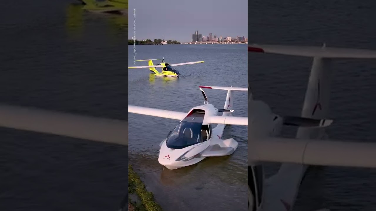 Detroit auto show showcases Gravity Jet Suit, amphibious aircraft | USA TODAY #Shorts