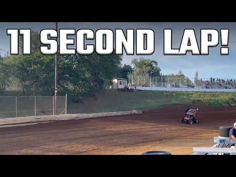 Tanner Holmes 11 SECOND LAP At Placerville Speedway! - dirt track racing video image