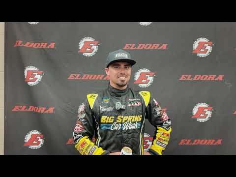Justin Peck discusses Saturday's podium run in the 41st annual Kings Royal at Eldora Speedway - dirt track racing video image